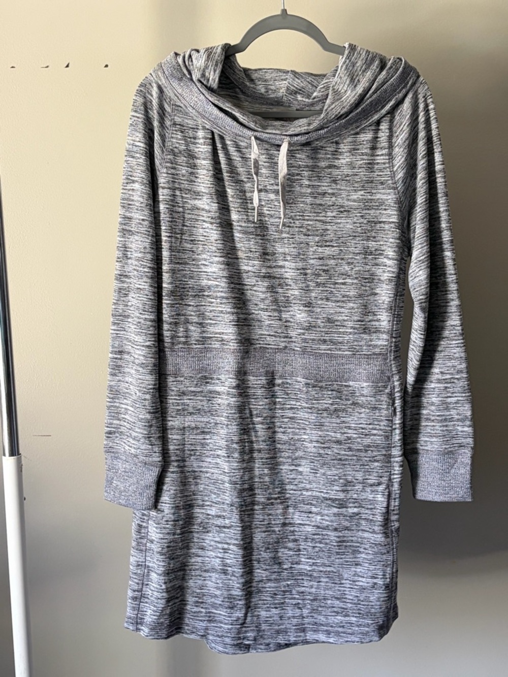 ZeroXposur Gray Marled Hoodie Dress